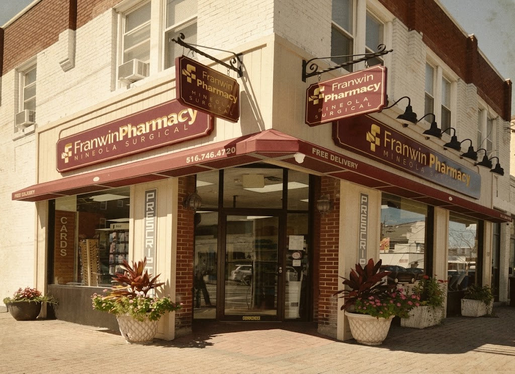 Franwin Pharmacy storefront and compounding lab in Mineola, NY